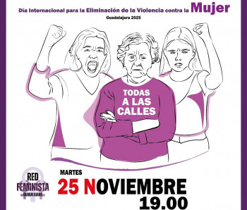 El movimiento feminista de Guadalalajara sale hoy a la calle al grito de 'Hartas de tantas violencias'