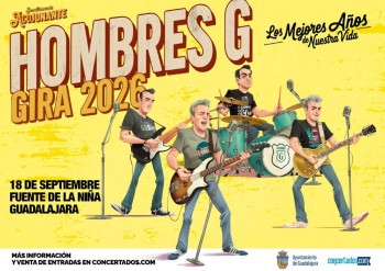 Guadalajara será sede de la gira “Los Mejores Años de Nuestra Vida 2026” de Hombres G