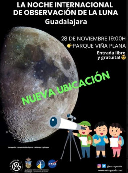 La Noche Internacional de Observación de la Luna se celebra en Guadalajara este viernes en el Parque Viña Plana