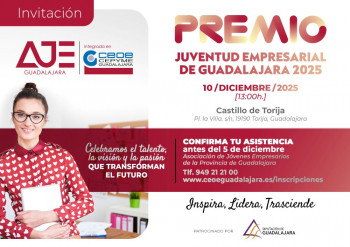 AJE Guadalajara distingue a Juan Carlos Pajares con el Premio Juventud Empresarial 2025