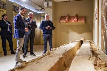 Hercesa dona al Museo de la Ciudad una pieza del antiguo acueducto romano en Torrejón de Ardoz 