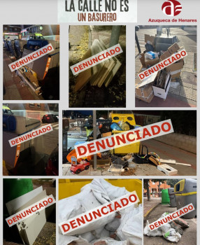 La Policía Local ha cursado en noviembre diez denuncias por el mal uso de los contenedores y abandono de escombros