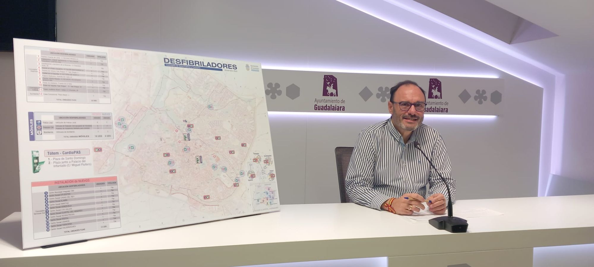 Roberto Narro, durante la rueda de prensa ofrecida esta mañana.