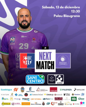 El SANICENTRO Balonmano Guadalajara se mide al gigante del Palau con la ambición intacta