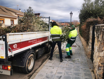 Durante el periodo navideño, se suspende temporalmente el servicio de recogida de restos de poda