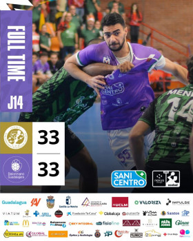 El SANICENTRO Balonmano Guadalajara suma un punto de carácter en El Sargal y confirma su reacción