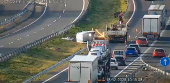 Cerrada la A-2, sentido Madrid, a la altura de Taracena por un accidente de tráfico