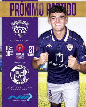 El CD Guadalajara despide el 2025 recibiendo al Zamora y con lo vivido ante el Barça aún en la retina