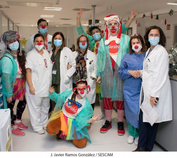Barabú Payasos visita el Hospital de Guadalajara