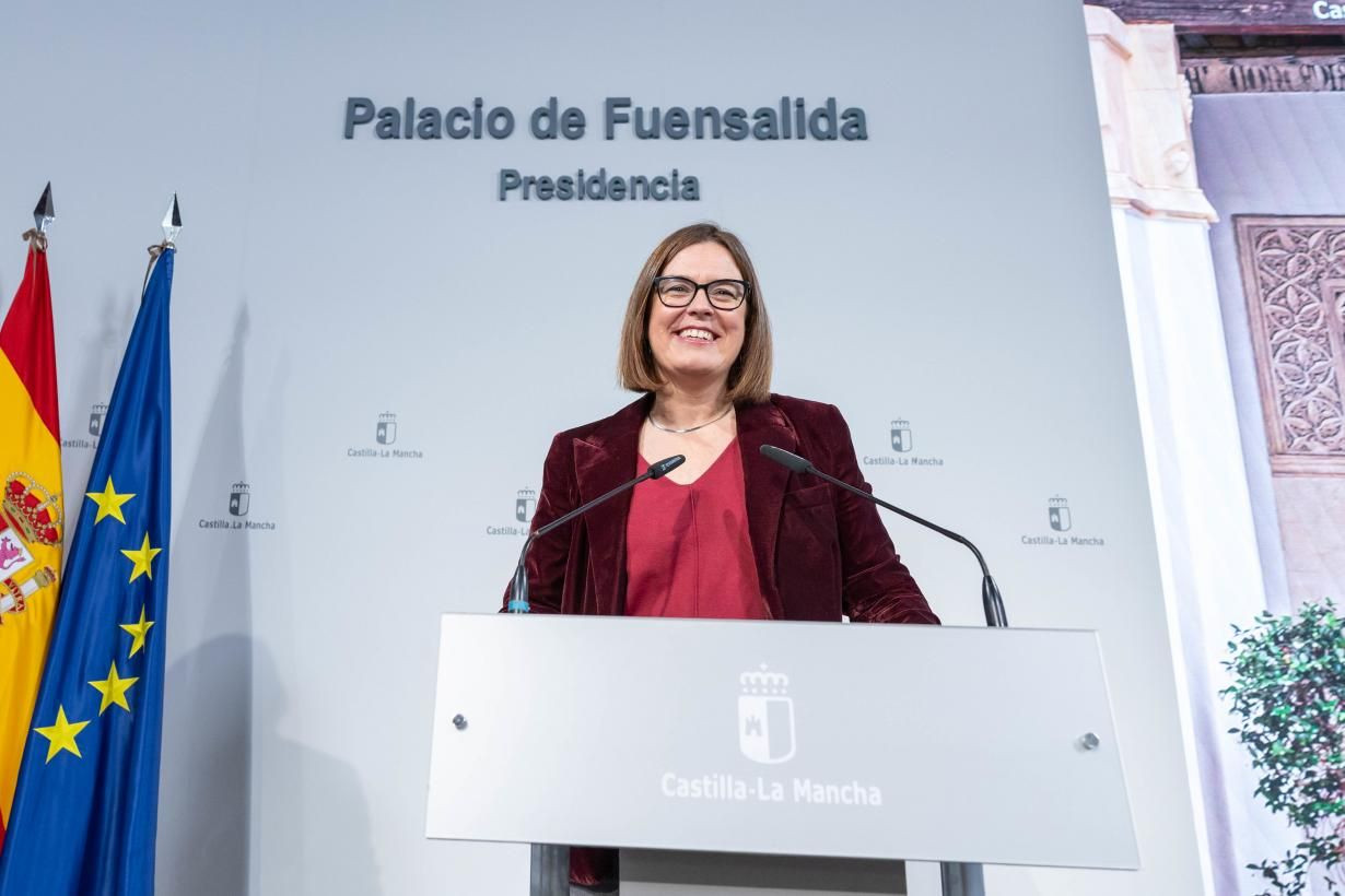 Esther Padilla, consejera portavoz del Gobierno de Castilla-La Mancha//Imagen: JCCM.