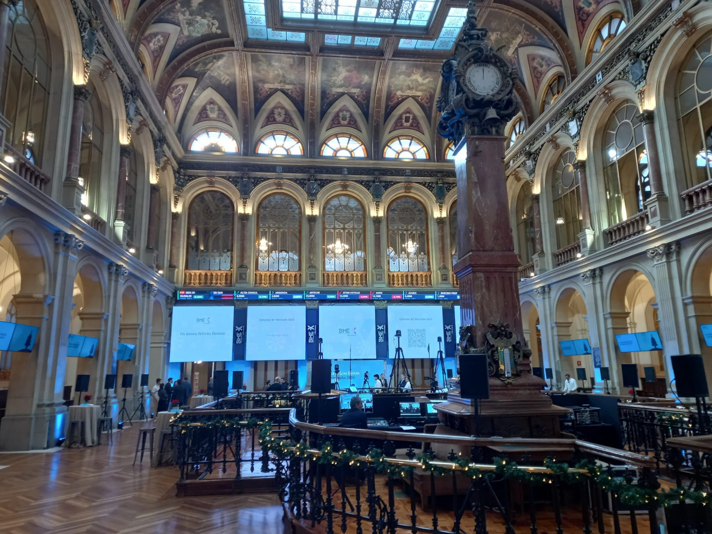 Parquet de la Bolsa de Madrid//Imagen: Julio Muñoz.