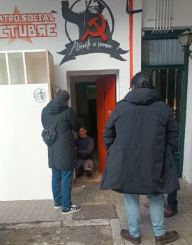Miembros del PC tratan de tomar por la fuerza las instalaciones del Centro Social Octubre de Guadalajara