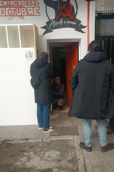 Miembros del PCE tratan de tomar por la fuerza las instalaciones del Centro Social Octubre de Guadalajara