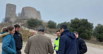 Arrancan las obras de reconstrucción de uno de los lienzos del Castillo de Jadraque