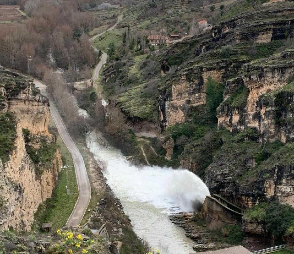 Imagen de archivo del desembalse de Alcorlo.// Imagen: Mancomunidad del Bornova