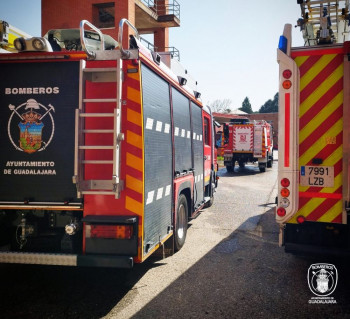 Incendio en la calle Maruja Mallo de Guadalajara