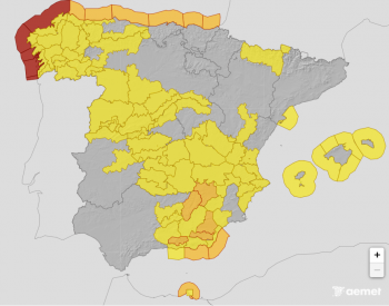 La Aemet activa avisos amarillos por viento en Guadalajara para el viernes y el sábado