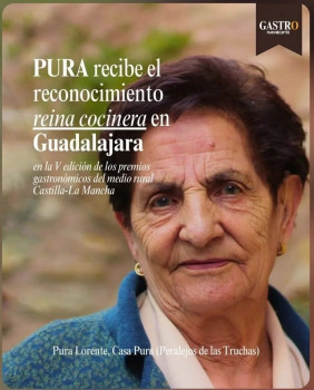 Pura Lorente de Peralejos y el Restaurante Corrinche de Alcoroches serán reconocidos en la gala de los Broches Gastronómicos del Medio Rural