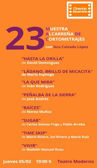 El Cineclub Alcarreño celebra esta tarde la 23ª Muestra de Cortometrajes en el Teatro Moderno