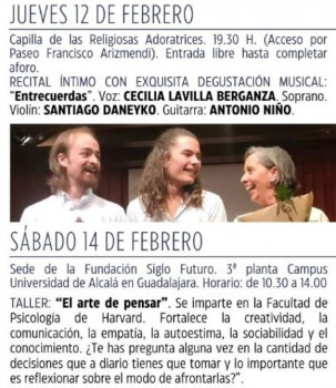 La Fundación Siglo Futuro continúa con la programación cultural de febrero