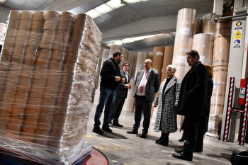 Martínez Guijarro destaca el crecimiento industrial de Castilla-La Mancha durante su visita a una empresa de Marchamalo
