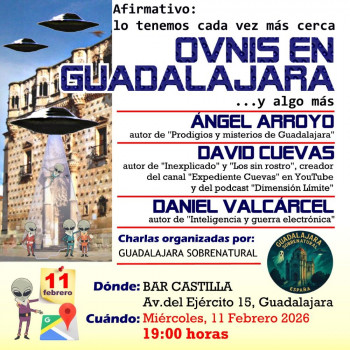 Una conferencia profundizará en el avistamiento de OVNI's en los cielos de Guadalajara