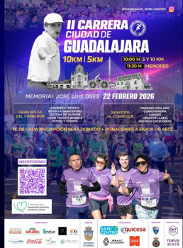 La II Carrera Ciudad de Guadalajara, Memorial José Luis Osés, une deporte, homenaje y solidaridad