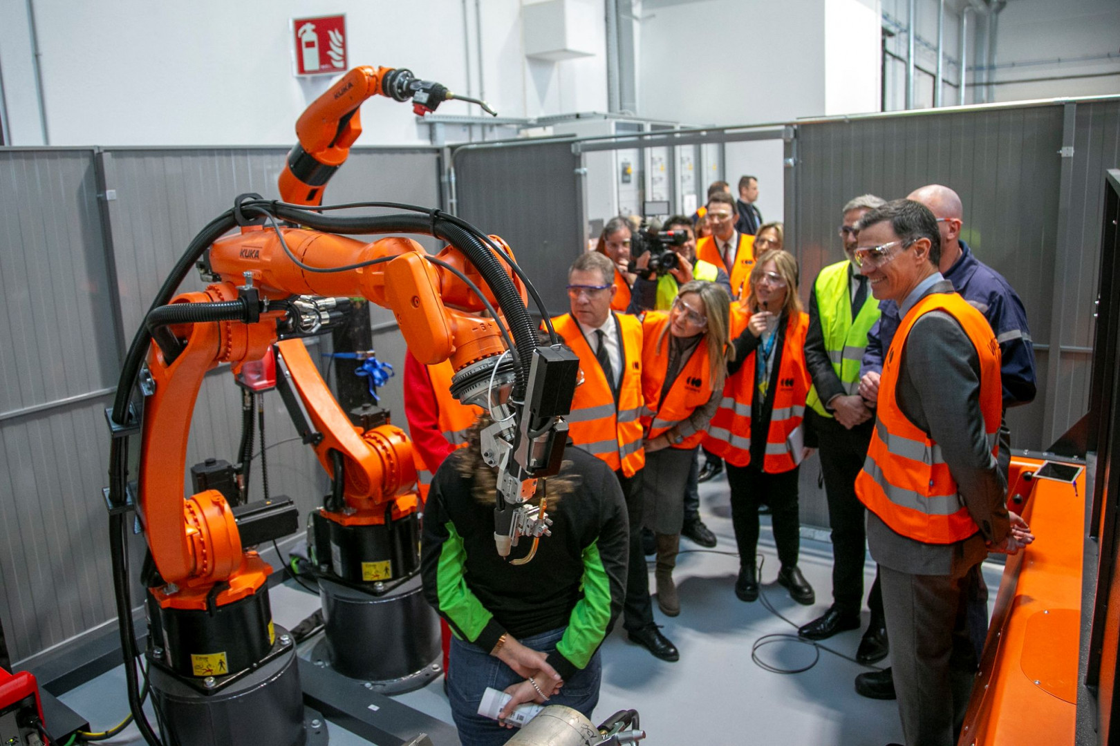 Fotografía de archivo de la visita del presidente del Gobierno, Pedro Sánchez, a las instalaciones. // Imagen: JCCM