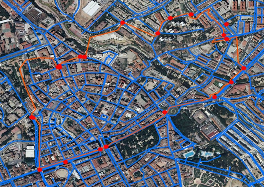 Los cortes y bajadas de presión se producirán en las calles comprendidas dentro de la línea roja//Fuente: Guadalagua.