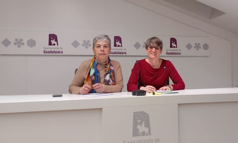 Susana Matínez y Susana Tundidor, durante la rueda de prensa//Imagen: El Decano de Guadalajara.