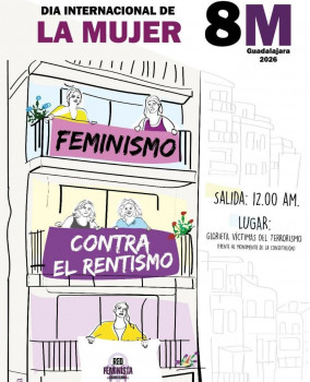 La Red Feminista de Guadalajara llama a participar en la manifestación del 8M del domingo