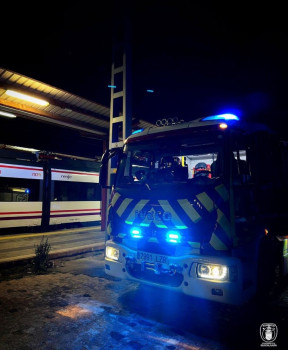Los Bomberos de Guadalajara intervienen en un incendio en la estación de Guadalajara