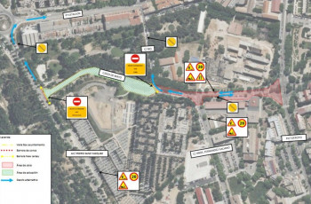 Cortes de tráfico por obras de asfaltado en la calle Dos de Mayo a partir del martes 10 de marzo 