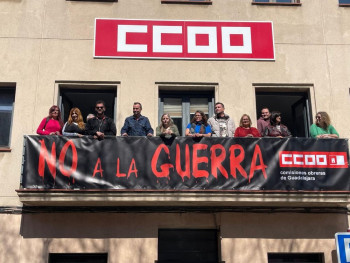 CCOO Guadalajara se moviliza contra la guerra en Irán y reclama su final inmediato