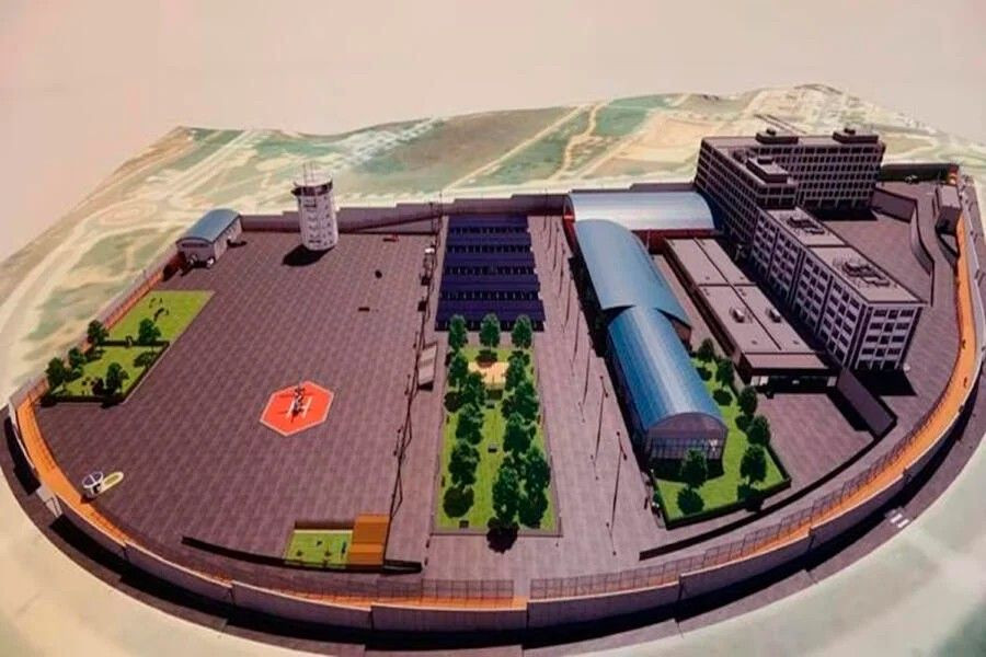 Imagen del diseño del nuevo cuartel para el Grupo Especial de Operaciones (GEO) en Guadalajara.// Fuente: Subdelegación de Gobierno