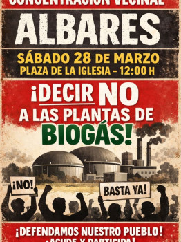 Vecinos de Albares piden un acuerdo del Pleno que ratifique la negativa del Ayuntamiento a la planta de biogás