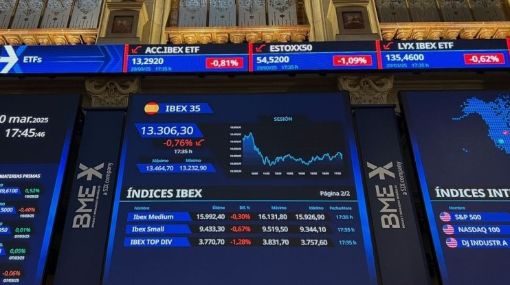 ECONOMÍA. La Bolsa cierra el primer trimestre atenazada por el conflicto y su impacto en los resultados