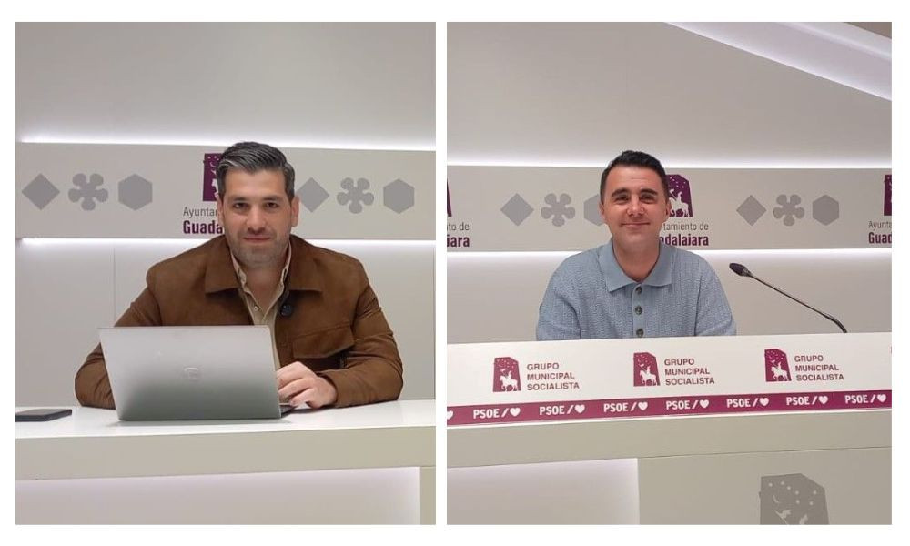 José Luis Alguacil (PP) y Juan Flores (PSOE)//Imágenes: El Decano de Guadalajara.