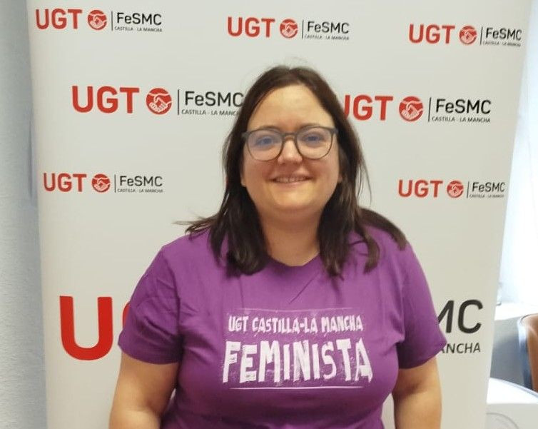 Ana González Palacios, secretaria general de FeSMC UGT-CLM//Imagen: FeSMC UGT Guadalajara.