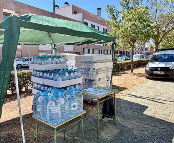 Continúa la distribución de agua en Marchamalo