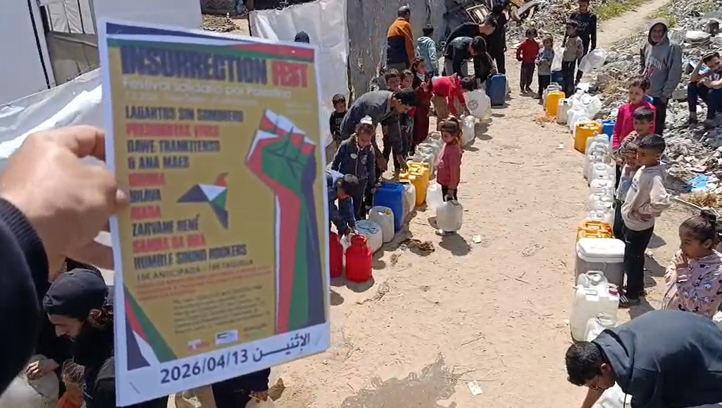 La recaudación del Insurrection Fest llega a Gaza en forma de agua y comida