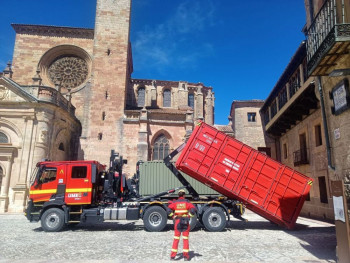 La UME se forma en protección de Bienes de Interés Cultural en monumentos de Sigüenza y su comarca
