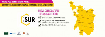 Adasur activa 400.000 euros en ayudas Leader para impulsar proyectos municipales 