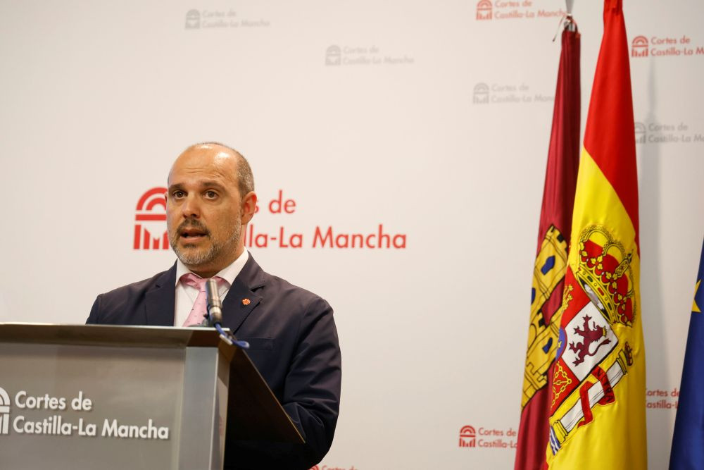 Pablo Bellido, secretario general del PSOE de Guadalajara y presidente de las Cortes de CLM//Imagen: Cortes CLM.