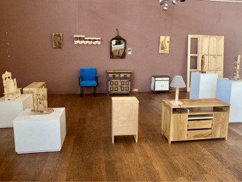 La Escuela Municipal de Restauración y Carpintería expone su trabajo en el Buero Vallejo