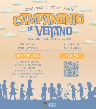 Se abre el plazo de preinscripción para el campamento urbano municipal de verano en Las Lomas