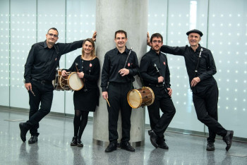 La Banda Municipal de Txistularis de Bilbao, hoy en Guadalajara