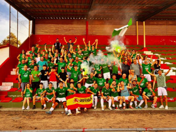 Los capitanes del CD Jadraque celebran un ascenso histórico: "Es la mayor alegría para el club en las dos últimas décadas"