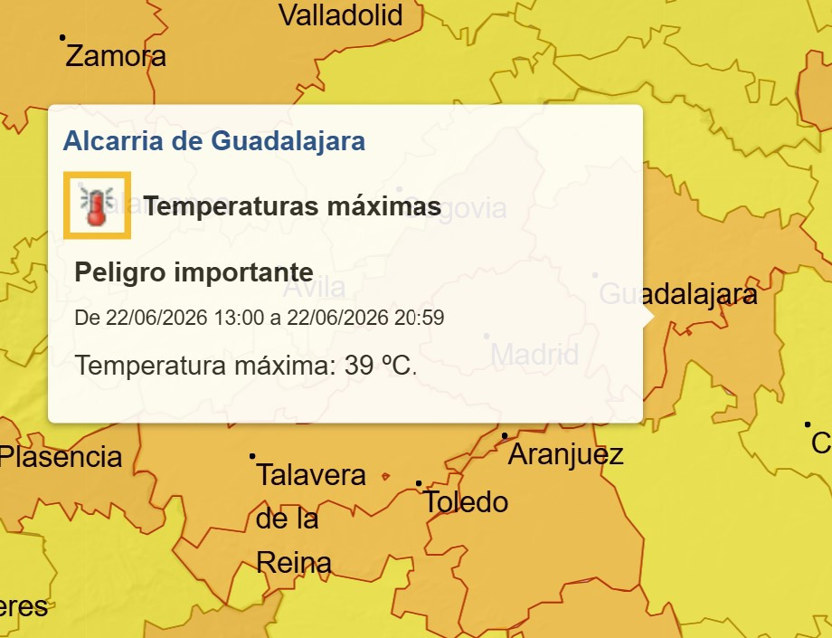 Imagen: Aemet CLM