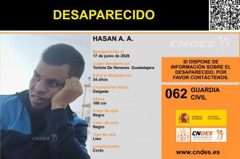 Se busca a Hasan, desaparecido desde el pasado 17 de junio en Guadalajara